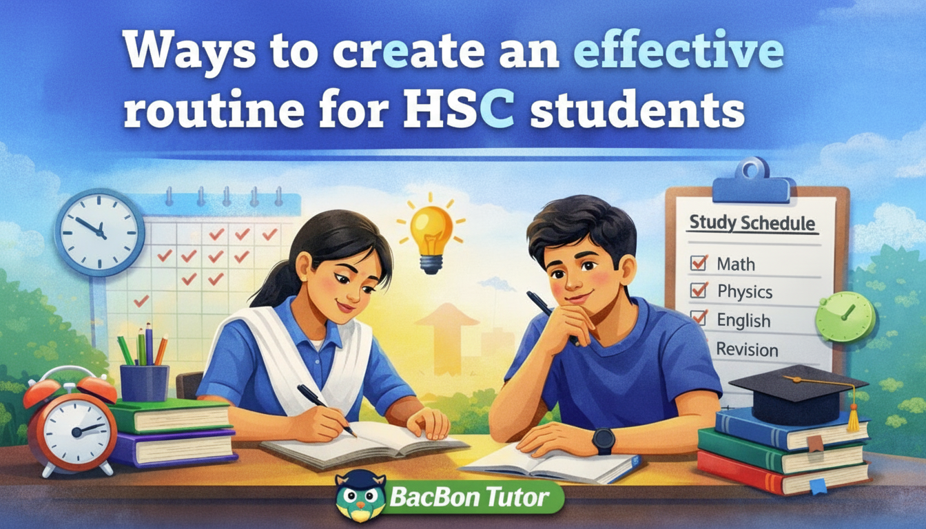 HSC শিক্ষার্থীদের জন্য কার্যকর স্টাডি রুটিন তৈরির সম্পূর্ণ গাইড